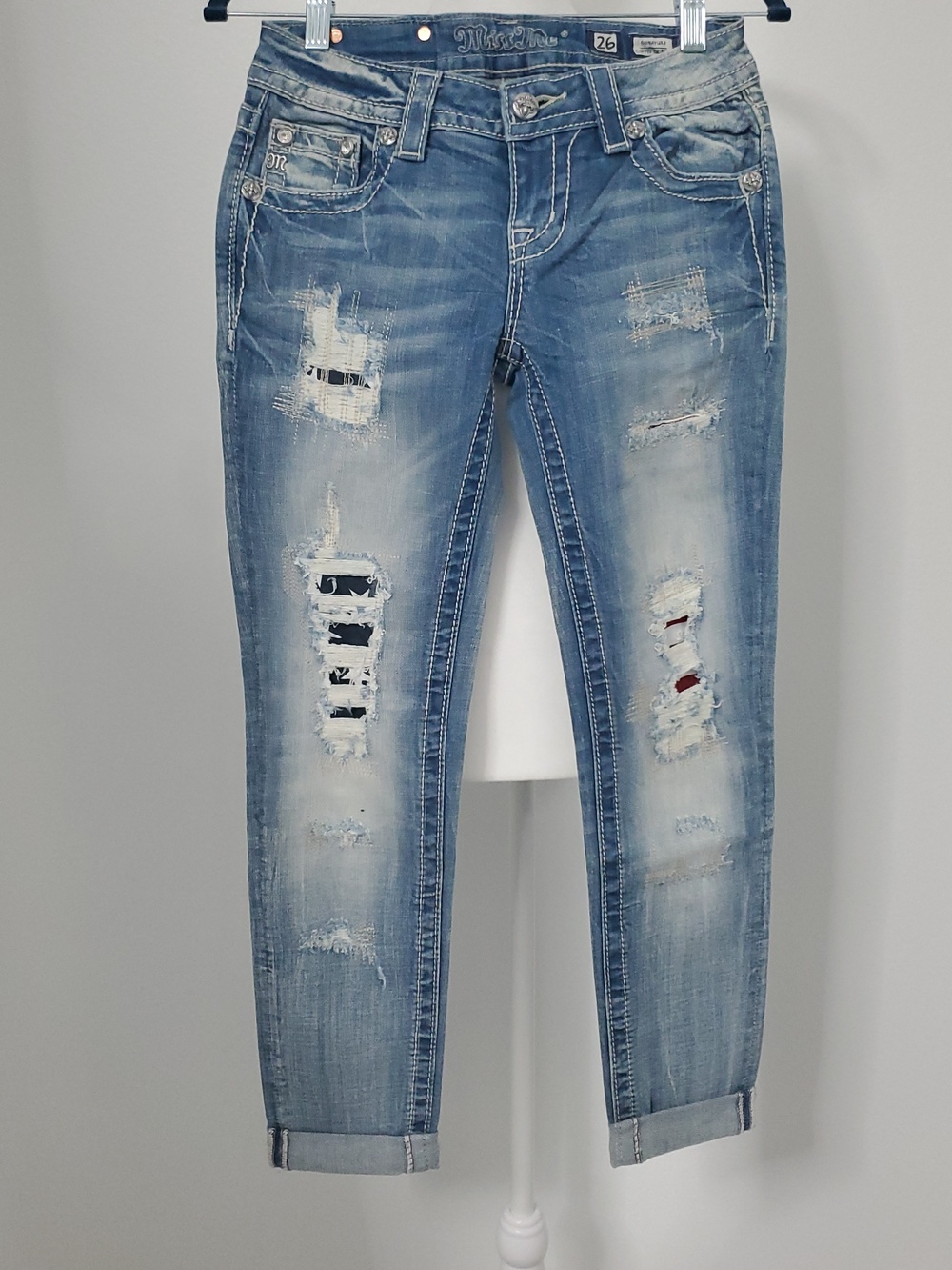 Miss Me Cuffed Jeans - 26, 27